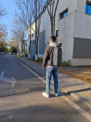 τρισδιάστατος ανιχνευτής λέιζερ 300000points/s HiSLAM για την οικοδόμηση της πρότυπης κατασκευής